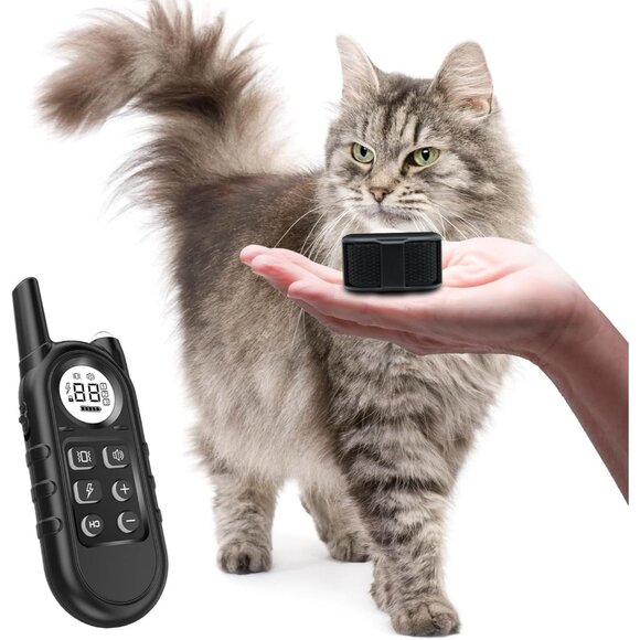 Meow Training Collar Small Cats 5-15Lbs 3 Modes Training  Beep Vibration Shock - Picture 1 of 9